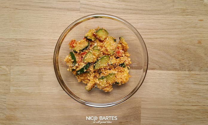 Zucchini mit Blumenkohl - wenig Kalorien