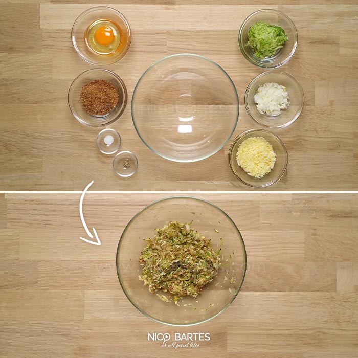 Zutaten vom Zucchini-Nugget