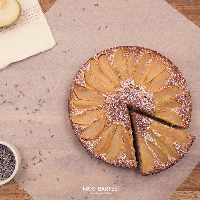 Low Carb Birnenkuchen mit Lavendel Low Carb Birnenkuchen mit Lavendel