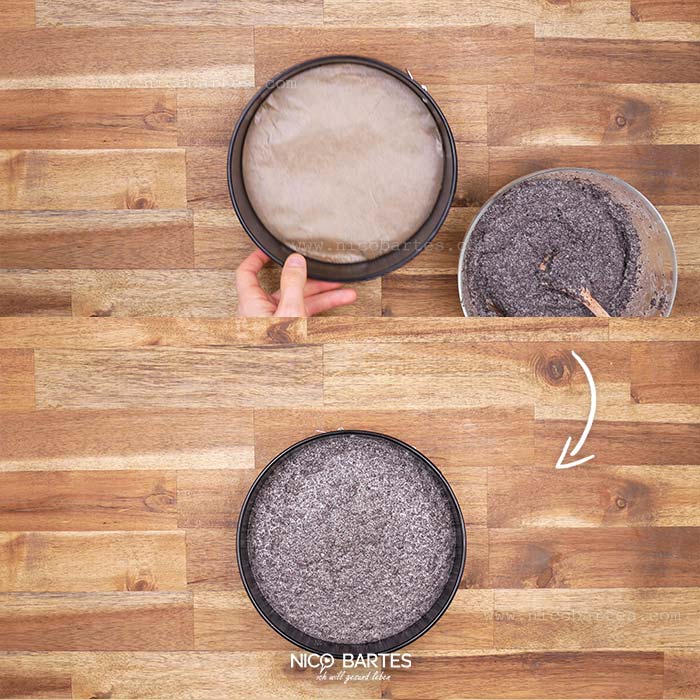 Backform mit Mohnkuchen