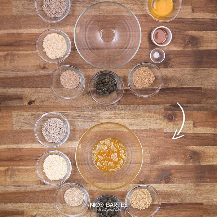 Ei mit Schneebesen schlagen