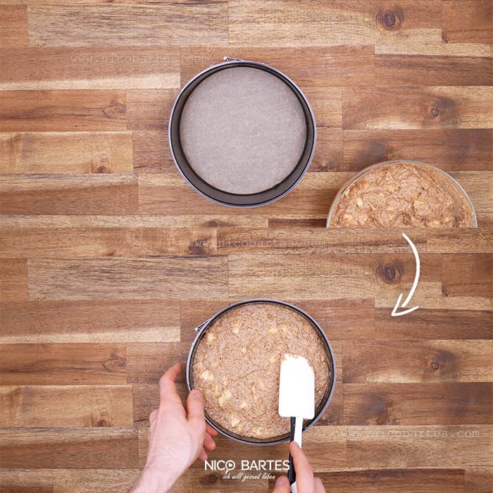 Backform für Apfel-Kuchen