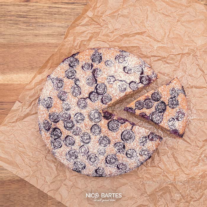 Kuchen mit wenig Zucker