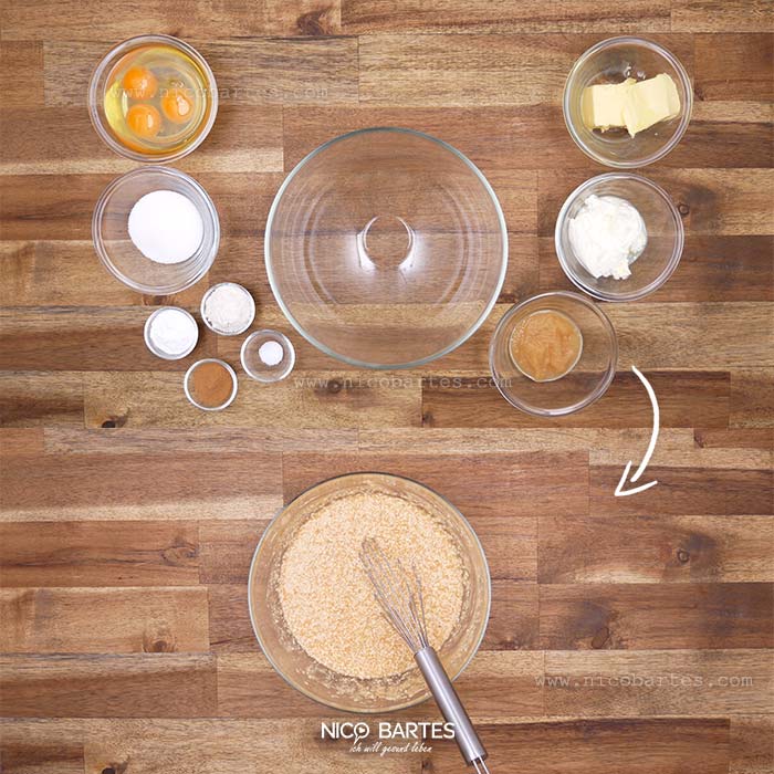 Einfach zubereiteter Apfelkuchen