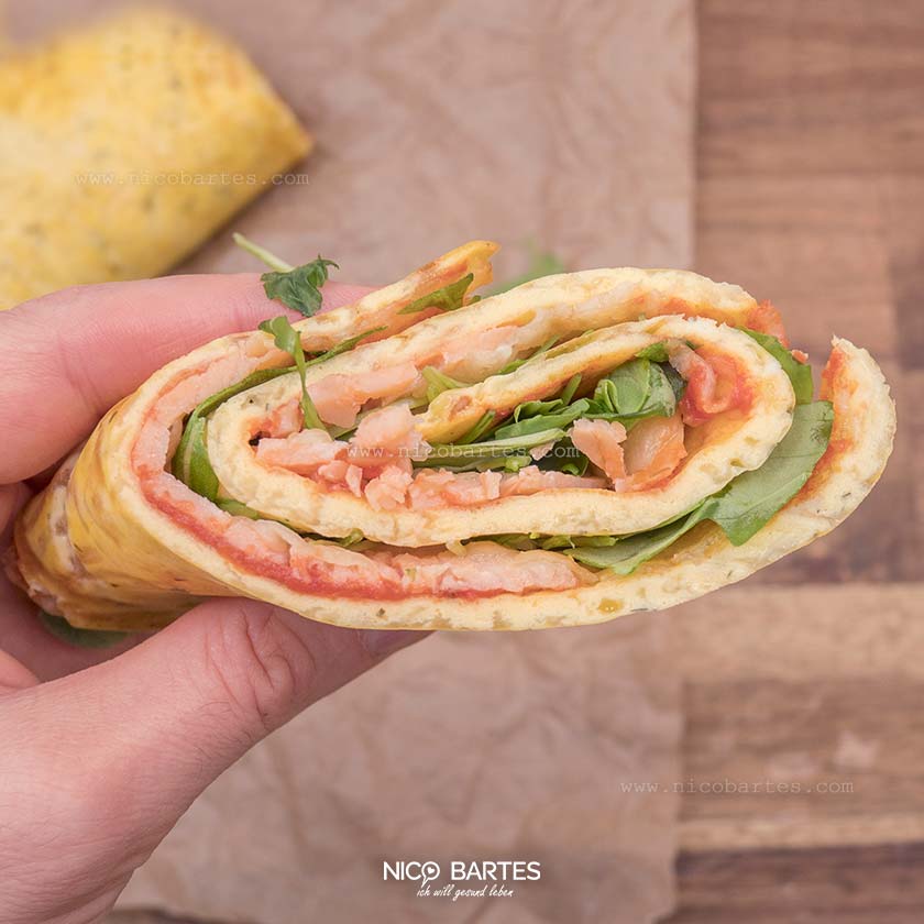  Flotte Low Carb Pizzarolle mit Frischkäse