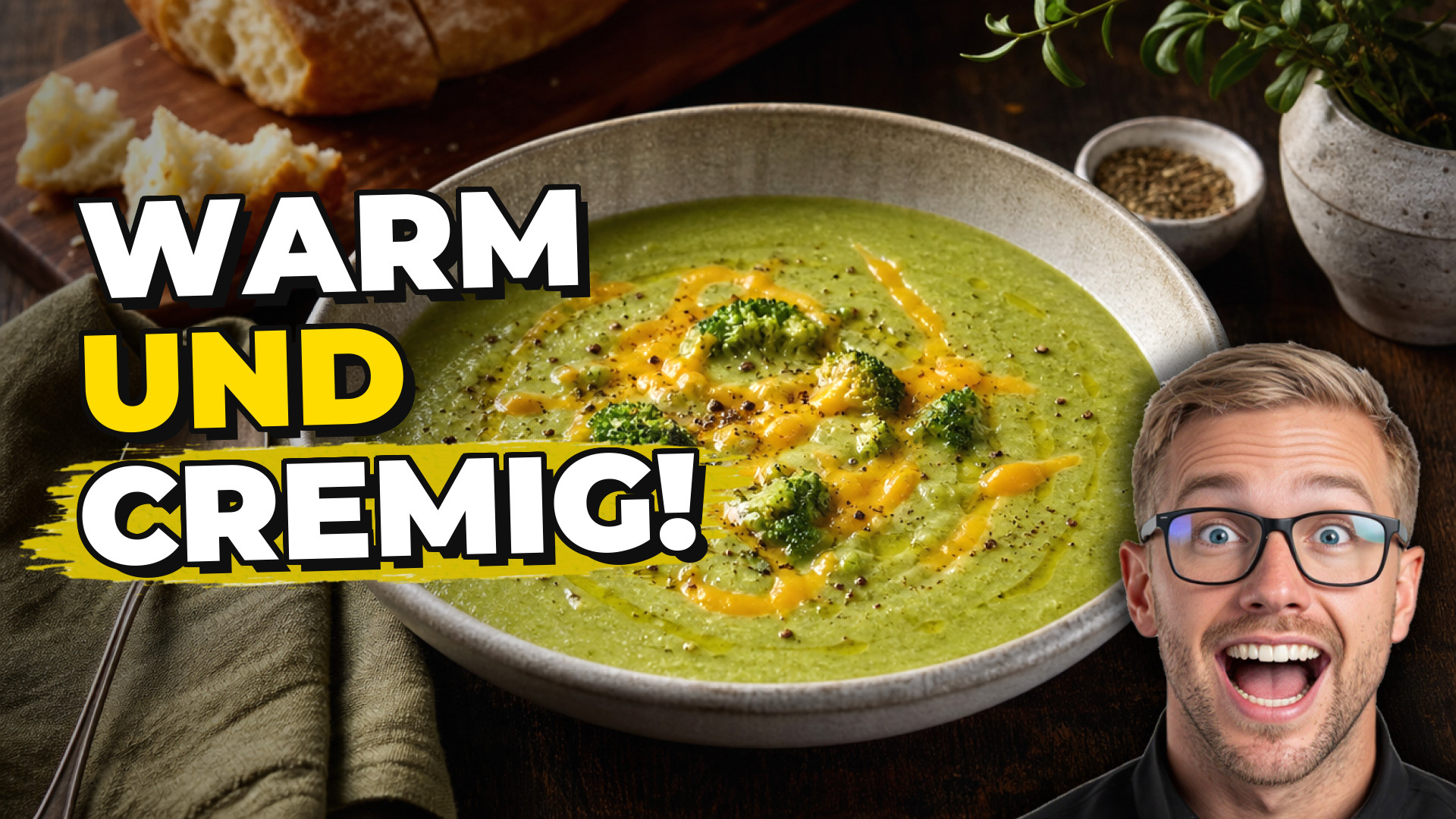 Cremige Brokkoli-Käse-Suppe – vegetarisches Low-Carb-Rezept