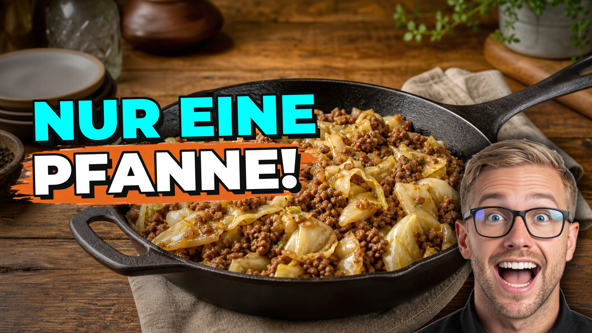 Günstige Low-Carb-Hackfleisch-Kohl-Pfanne ohne Spezialzutaten