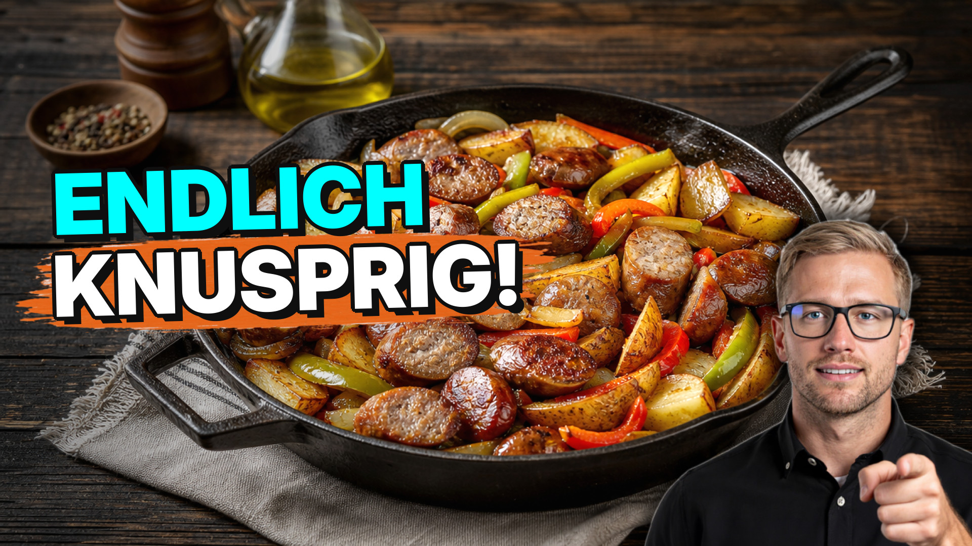 Low-Carb Bratwurstpfanne mit Sauerkraut – schneller Klassiker aus der Pfanne