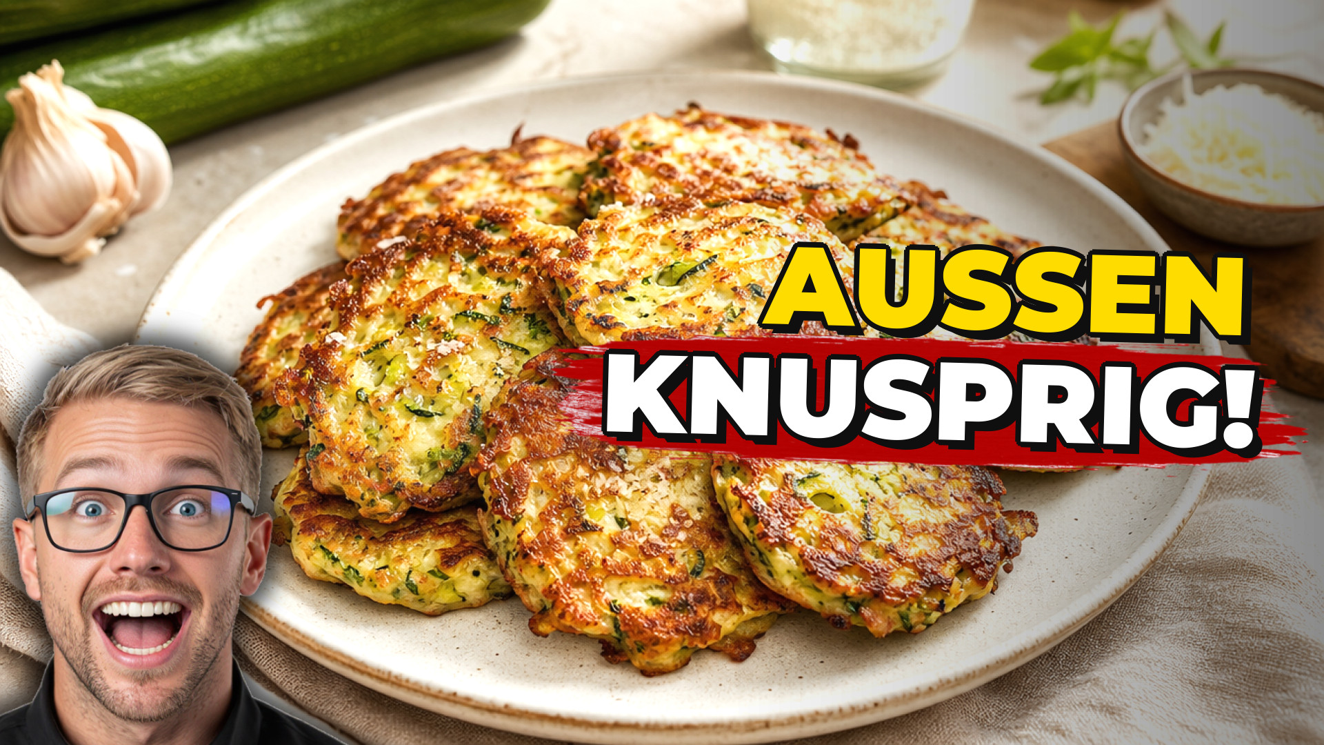 Low Carb Zucchini-Puffer aus dem Air Fryer – lecker zum Mitnehmen
