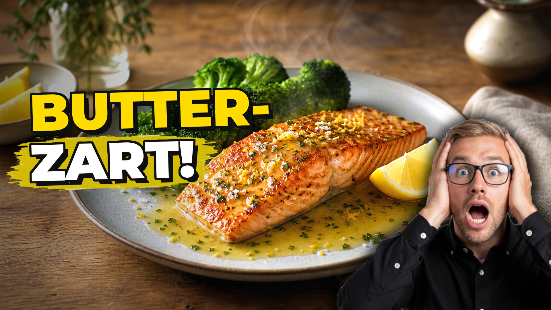 Schneller Low-Carb Lachs aus der Pfanne mit Zitronenbutter und Brokkoli – in 15 Minuten