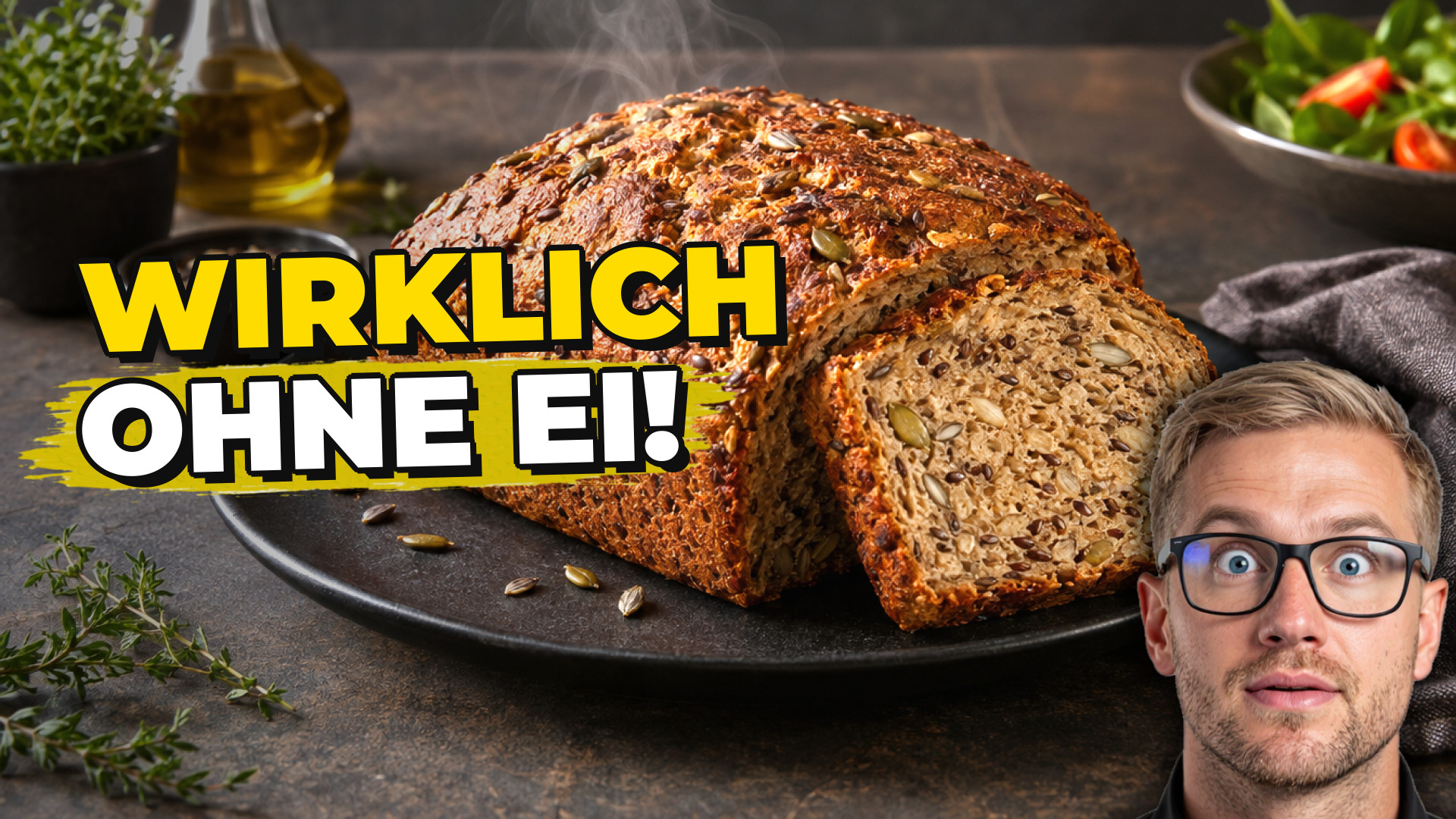 Veganes Low Carb Brot ohne Ei: Rezept für ein schnittfestes Brot