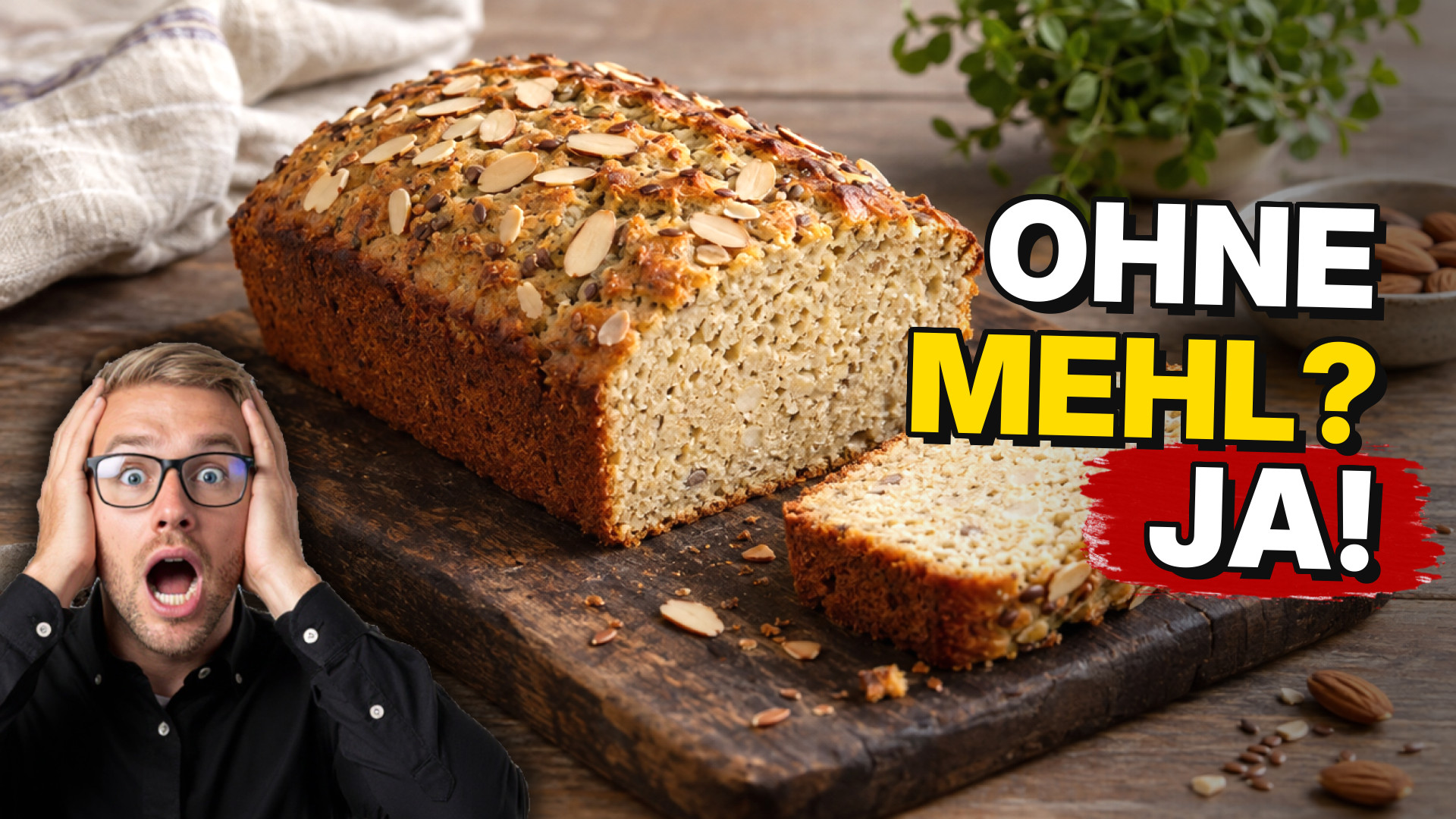 Low Carb Brot ohne Mehl: Einfaches Grundrezept mit wenig Kohlenhydraten
