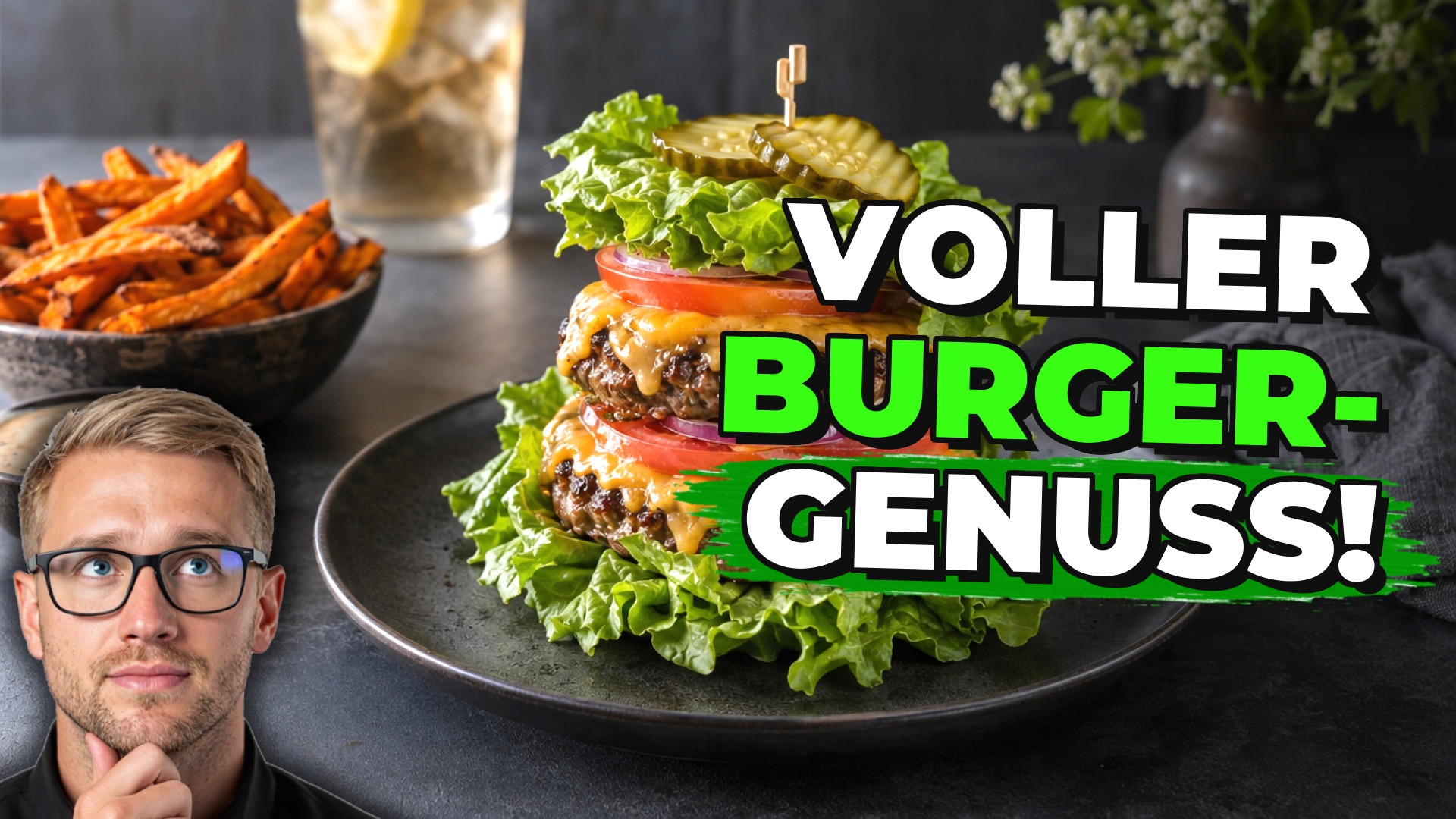 Low Carb Burger ohne Brötchen – saftiger Burger-Klassiker mit frischem Salat